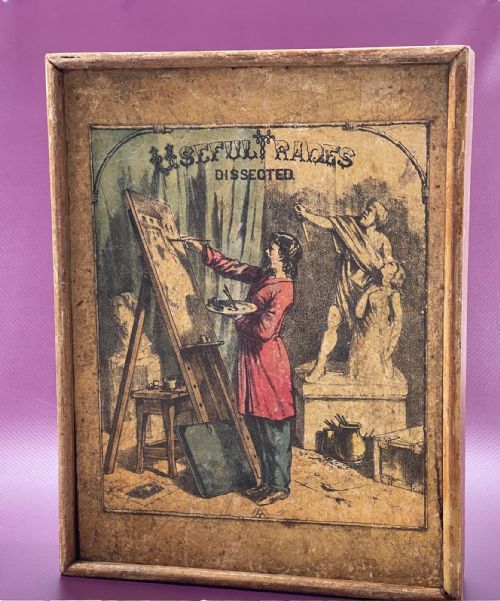 AN UNUSUAL DOUBLE SIDED DISSECTED PUZZLE TITLED USEFUL TRADES - ADDITIONAL PHOTO 2