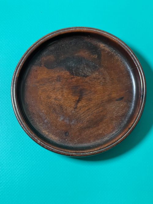 antique georgian mahogany wine coaster treen - CATEGORY: ANTIQUE MISCELLANEOUS - DATED GEORGIAN