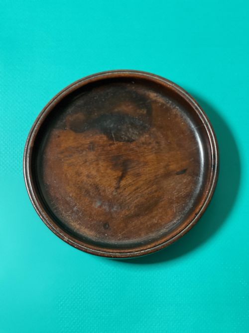 ANTIQUE GEORGIAN MAHOGANY WINE COASTER TREEN - ADDITIONAL PHOTO 1