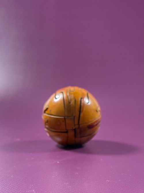 ANTIQUE TREEN PUZZLE BALL - ADDITIONAL PHOTO 4