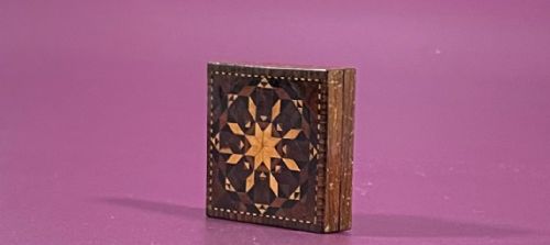 antique tunbridge ware tangram puzzle treen - CATEGORY: ANTIQUE MISCELLANEOUS - DATED 19TH CENTURY