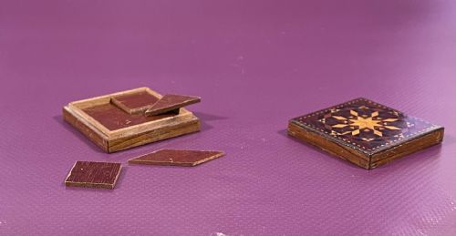 ANTIQUE TUNBRIDGE WARE TANGRAM PUZZLE TREEN - ADDITIONAL PHOTO 2