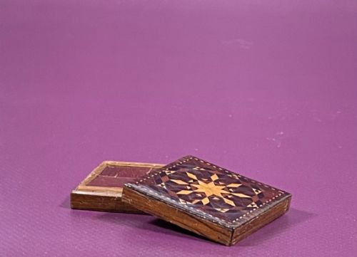 ANTIQUE TUNBRIDGE WARE TANGRAM PUZZLE TREEN - ADDITIONAL PHOTO 5