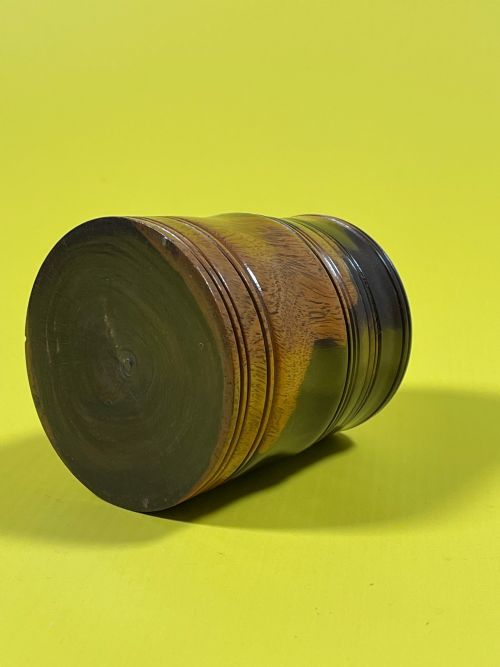 ANTIQUE LIGNUM VITAE POT TREEN - ADDITIONAL PHOTO 1