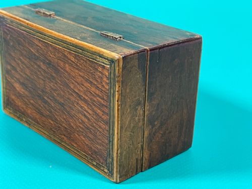 ANTIQUE GEORGIAN MINI BOX PARTRIDGE WOOD - ADDITIONAL PHOTO 1