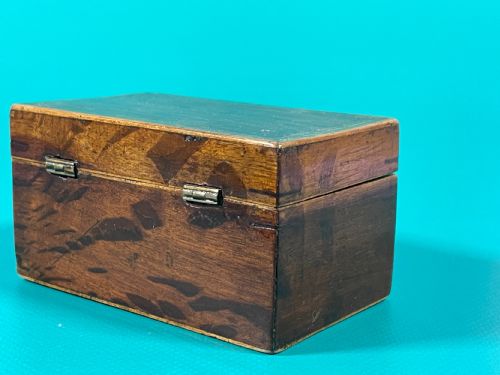 ANTIQUE GEORGIAN MINI BOX PARTRIDGE WOOD - ADDITIONAL PHOTO 2