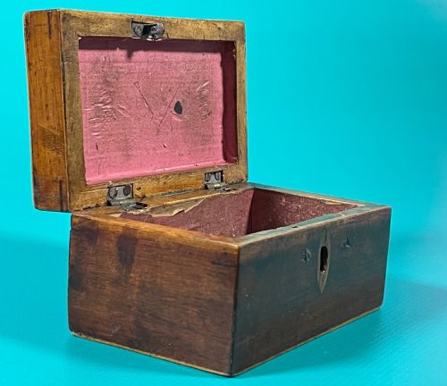 ANTIQUE GEORGIAN MINI BOX PARTRIDGE WOOD - ADDITIONAL PHOTO 3