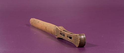 AN UNUSUAL WELSH LETTER OPENER CHIP CARVED OPEN LANTERN - ADDITIONAL PHOTO 5