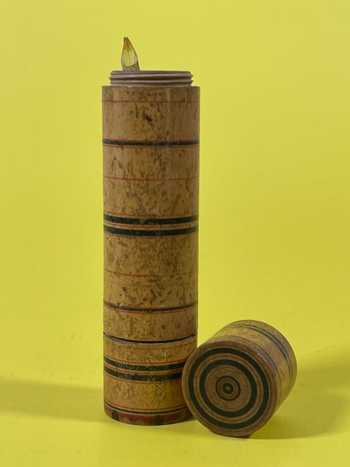 A GEORGIAN TUNBRIDGE WARE INK WELL WRITING PENNER - ADDITIONAL PHOTO 1