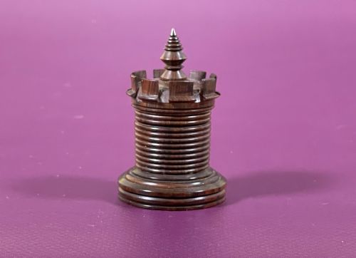 AN ANTIQUE ROSEWOOD CASTLE SEWING COMPANION - ADDITIONAL PHOTO 15