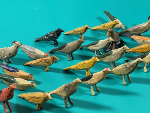 ANTIQUE NOAHS ARK 90 ANIMALS BIRDS - ADDITIONAL PHOTO 3