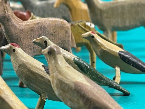 ANTIQUE NOAHS ARK 90 ANIMALS BIRDS - ADDITIONAL PHOTO 16