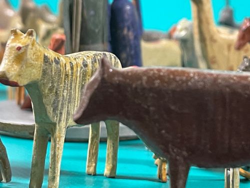 ANTIQUE NOAHS ARK 90 ANIMALS BIRDS - ADDITIONAL PHOTO 17