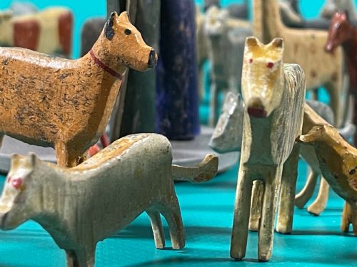 ANTIQUE NOAHS ARK 90 ANIMALS BIRDS - ADDITIONAL PHOTO 18
