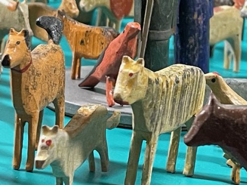 ANTIQUE NOAHS ARK 90 ANIMALS BIRDS - ADDITIONAL PHOTO 21