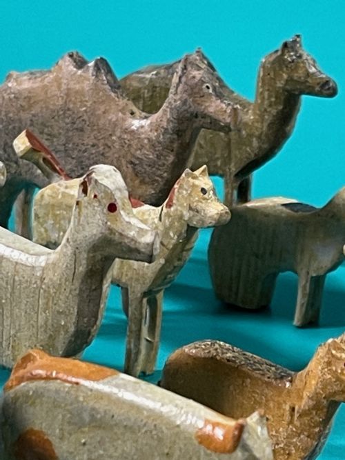 ANTIQUE NOAHS ARK 90 ANIMALS BIRDS - ADDITIONAL PHOTO 23