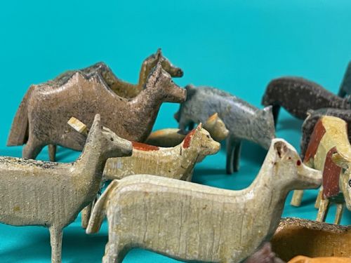 ANTIQUE NOAHS ARK 90 ANIMALS BIRDS - ADDITIONAL PHOTO 24