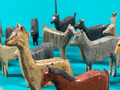 ANTIQUE NOAHS ARK 90 ANIMALS BIRDS - ADDITIONAL PHOTO 25