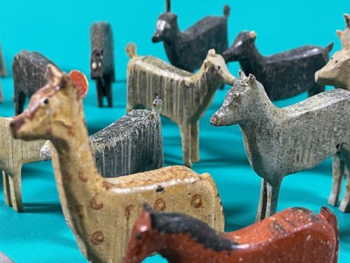 ANTIQUE NOAHS ARK 90 ANIMALS BIRDS - ADDITIONAL PHOTO 26