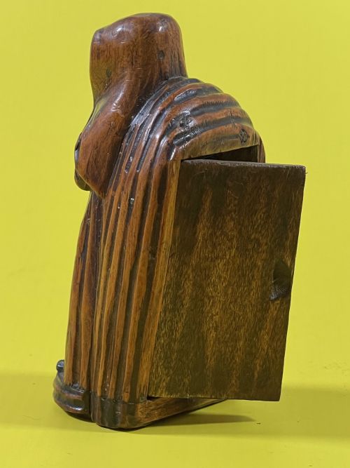 ANTIQUE FIGURAL SNUFF BOX MONK - ADDITIONAL PHOTO 4