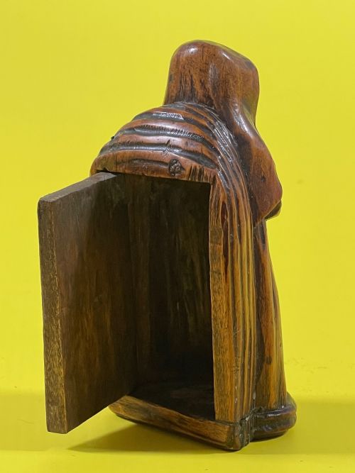 ANTIQUE FIGURAL SNUFF BOX MONK - ADDITIONAL PHOTO 6