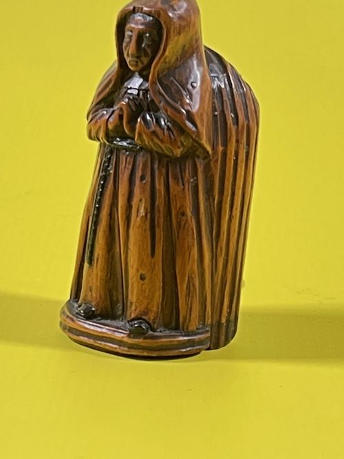 ANTIQUE FIGURAL SNUFF BOX MONK - ADDITIONAL PHOTO 8