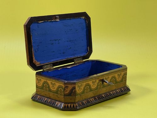 ANTIQUE TUNBRIDGE WARE SEWING BOX PIN CUSHION - ADDITIONAL PHOTO 6