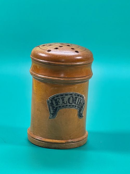 ANTIQUE TREEN FLOUR SIFTER - ADDITIONAL PHOTO 3