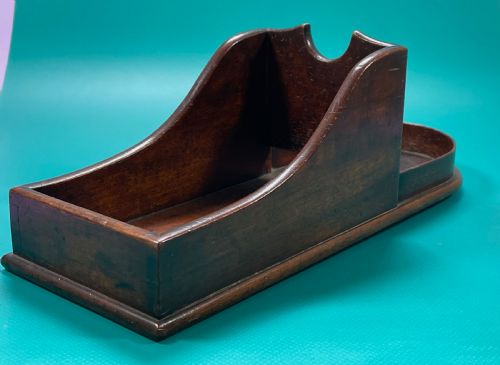 A GEORGIAN MAHOGANY WINE BOTTLE SLOPE OR CRADLE - ADDITIONAL PHOTO 6