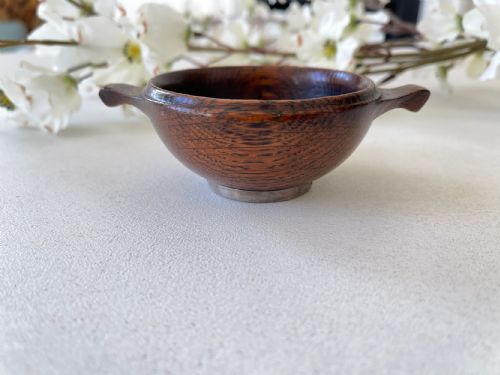 ANTIQUE TREEN SCOTTISH QUAICH - ADDITIONAL PHOTO 1