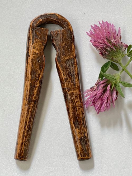 ANTIQUE ENGLISH ASH WOOD NUTCRACKER - ADDITIONAL PHOTO 2
