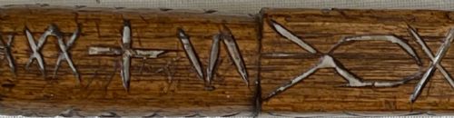 AN 18TH CENTURT ANTIQUE TREEN KNITTING SHEATH - ADDITIONAL PHOTO 1