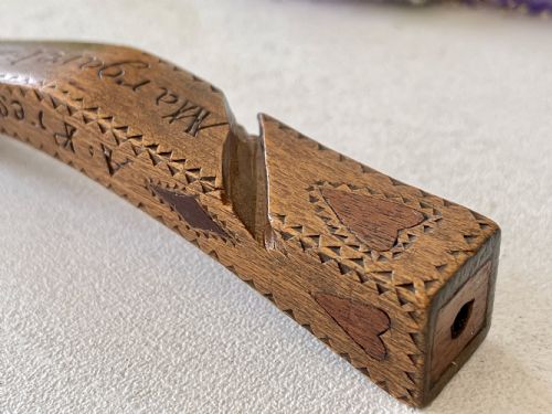 ANTIQUE TREEN KNITTING SHEATH - ADDITIONAL PHOTO 11