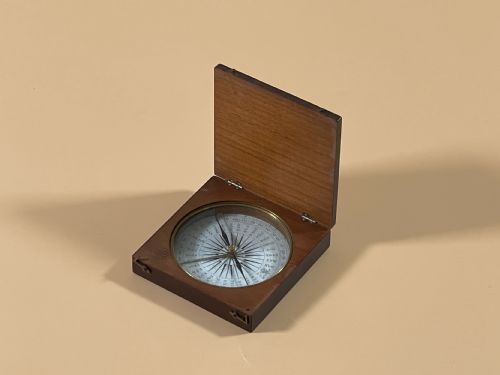 ANTIQUE EXPLORER'S OR TRAVELLING COMPASS LARGER SIZE THAN MOST - ADDITIONAL PHOTO 3