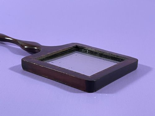 AN UNUSUAL GEORGIAN MAHOGANY HAND MIRROR - ADDITIONAL PHOTO 10