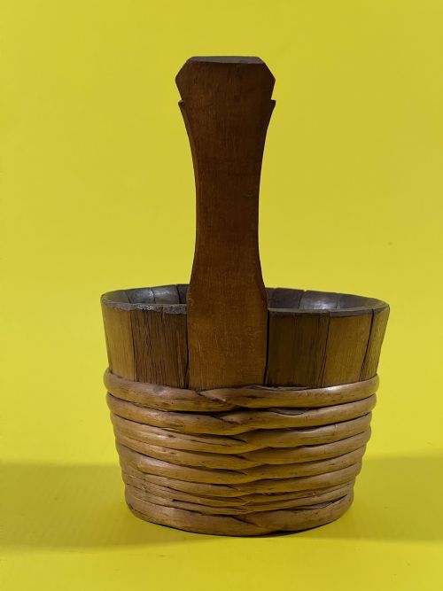 ANTIQUE TREEN SCOTTISH LUGGIE DRINKING VESSEL - ADDITIONAL PHOTO 6