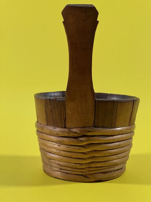 ANTIQUE TREEN SCOTTISH LUGGIE DRINKING VESSEL - ADDITIONAL PHOTO 7