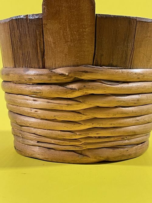 ANTIQUE TREEN SCOTTISH LUGGIE DRINKING VESSEL - ADDITIONAL PHOTO 8