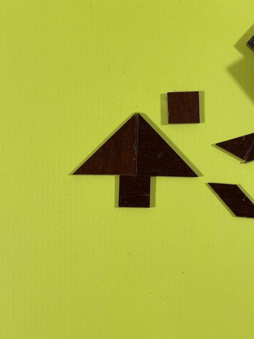 ANTIQUE TREEN TANGRAM PUZZLE TUNBRIDGE WARE - ADDITIONAL PHOTO 12