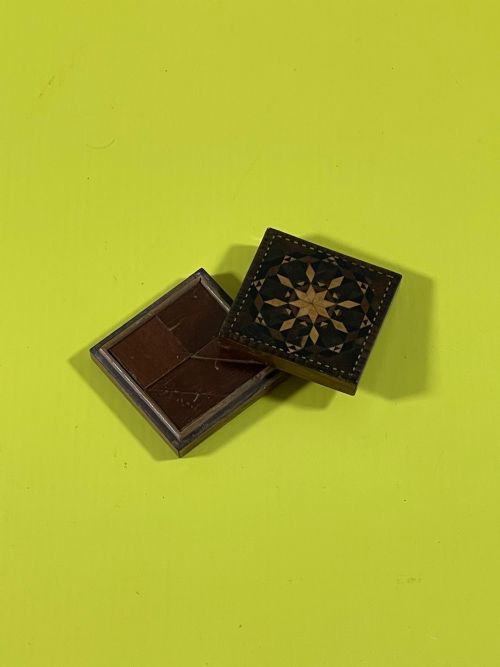 ANTIQUE TREEN TANGRAM PUZZLE TUNBRIDGE WARE - ADDITIONAL PHOTO 13