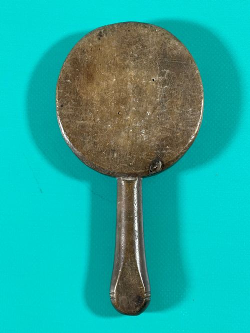 AN ANTIQUE TREEN LOLLIPOP BUTTER STAMP SLAPPER - ADDITIONAL PHOTO 3