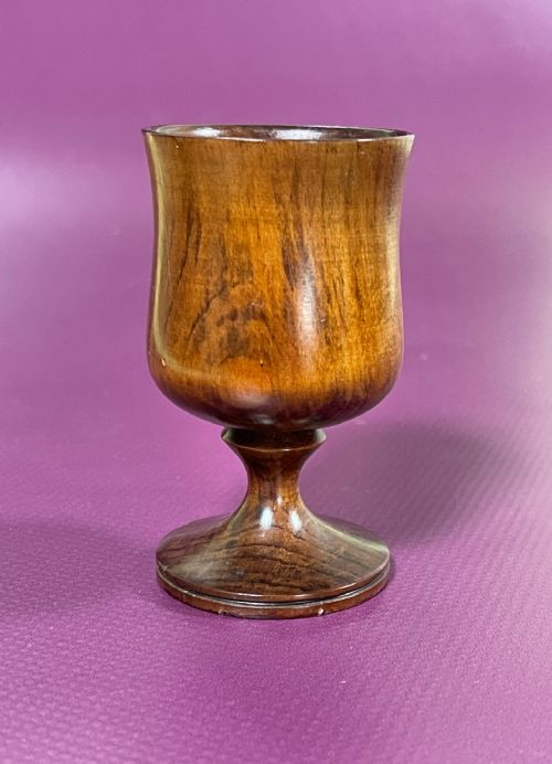 ANTIQUE TREEN SM ALL DRINKING VESSEL - ADDITIONAL PHOTO 2