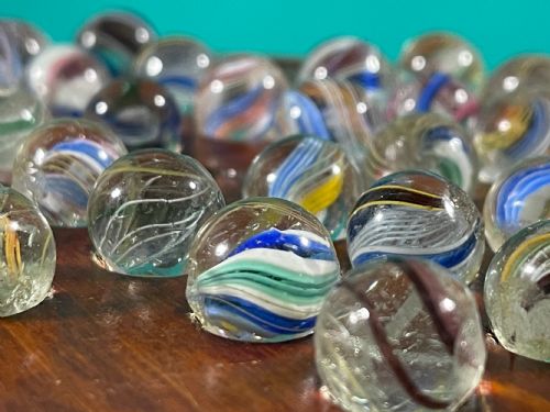 ANTIQUE SOLITAIRE BOARD VICTORIAN MARBLES - ADDITIONAL PHOTO 8