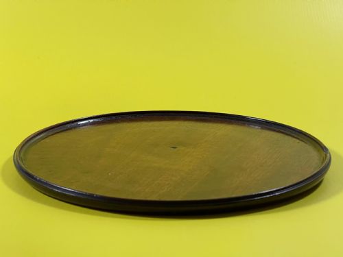 A SMALL ANTIQUE WALNUT CIRCULAR TRAY - ADDITIONAL PHOTO 7