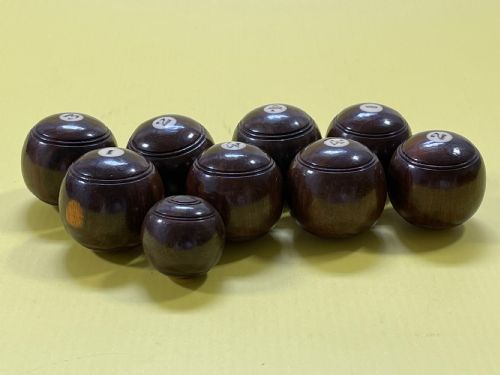 A SET OF MINI INDOOR CARPET BOWLS - ADDITIONAL PHOTO 4