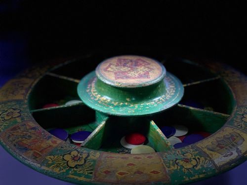 ANTIQUE POPE JOAN GAME WITH BONE COUNTERS - ADDITIONAL PHOTO 4