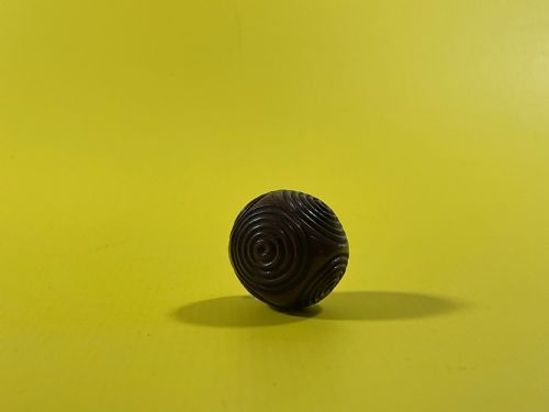 ANTIQUE TREEN FRUIT WOOD PUZZLE BALL SNUFF SOVEREIGNHOLDER - ADDITIONAL PHOTO 5