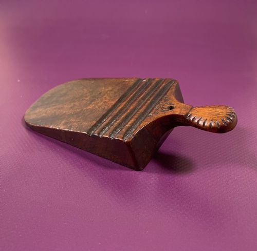 ANTIQUE TREEN DISH SLOPE - ADDITIONAL PHOTO 5