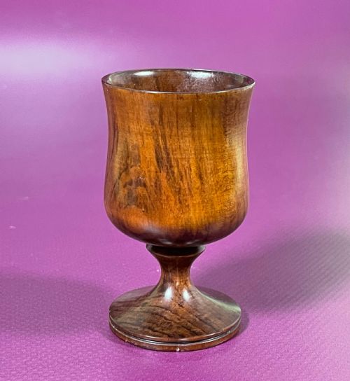 a treen rosewood goblet small size - CATEGORY: ANTIQUE MISCELLANEOUS - DATED 19TH CENTURY