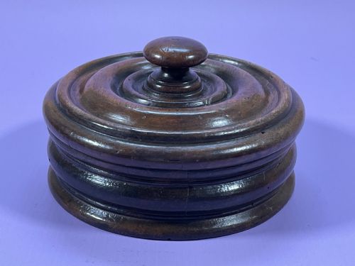 antique treen spice box - CATEGORY: ANTIQUE BOXES - DATED GEORGIAN